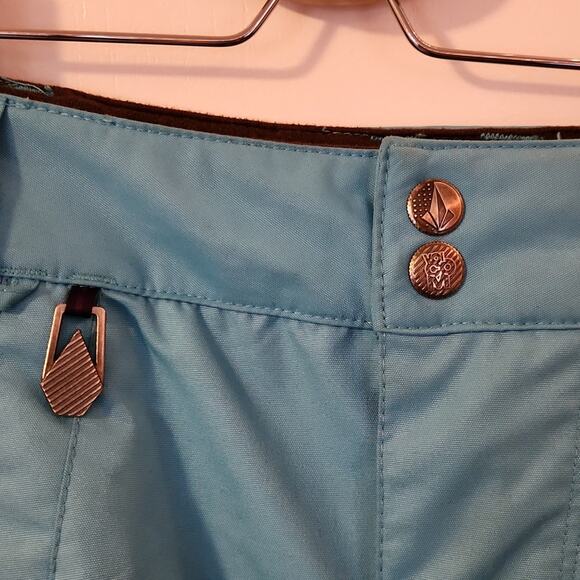 Volcom Nimbus Snowboarding Pants Women's Size Large Aqua Blue - Picture 13 of 15